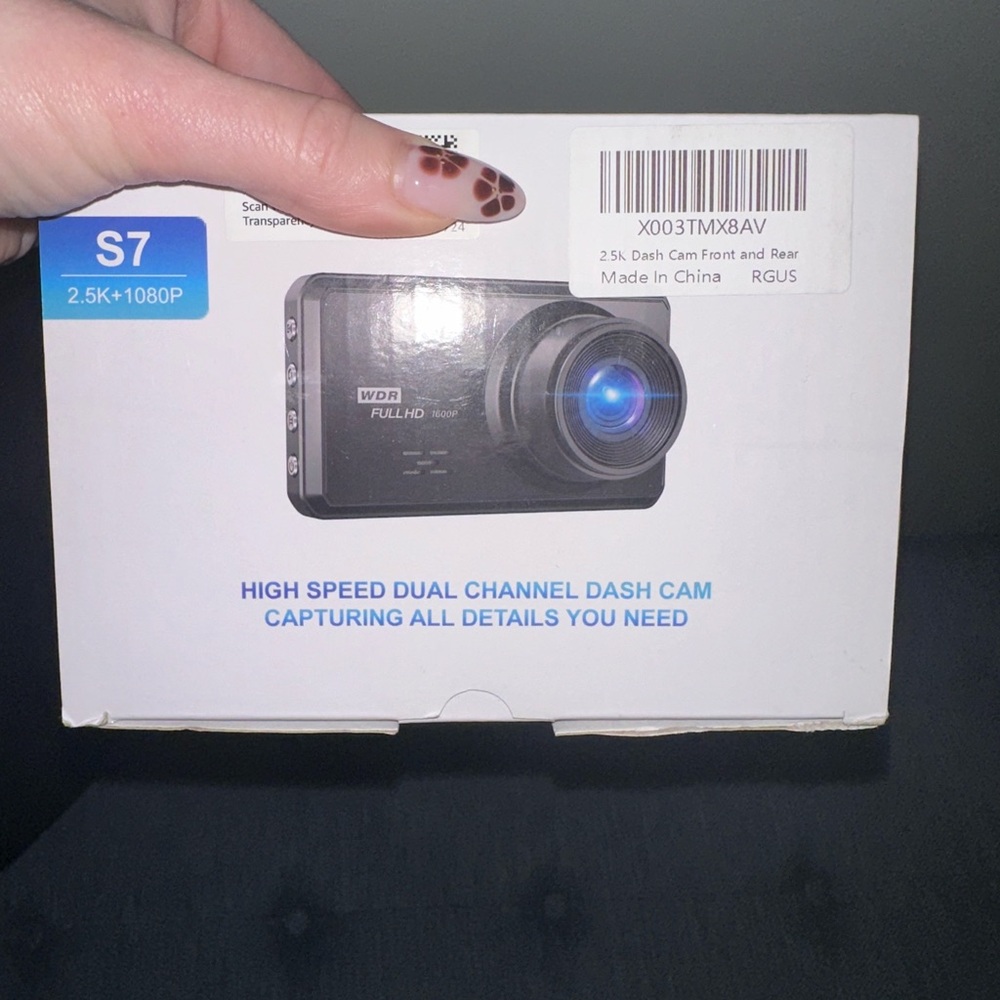 NEW in box High Speed Dual Channel Dash Cam